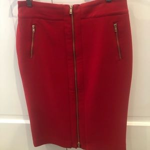 Red Pencil Skirt.
